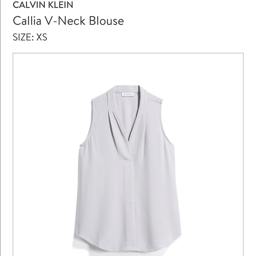 Gray Calvin Klein blouse